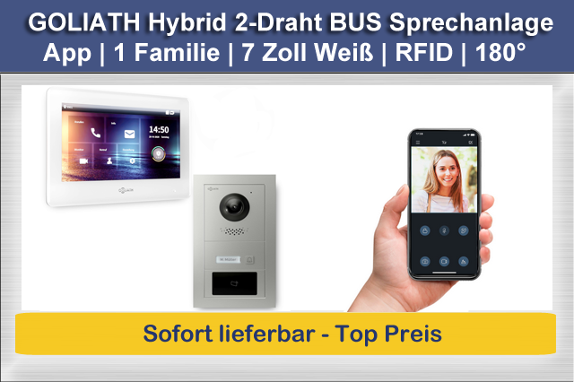 GOLIATH-Hybrid-2-Draht-BUS-Tuersprechanlage-App-1-Familie...