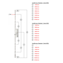 KFV Mehrfachverriegelung AS 9800 mit 4 Rollzapfen 92-25-U24-8