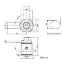 Blechmontage-Briefkastenzylinder gemini BMZ 23mm 1031 mit Riegel 1061-6zk