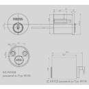 Außenzylinder gemini pluS AK348 passend für Ikon Zusatzschloss