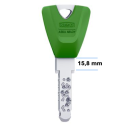 Extra Lang Schlüssel Farbe 48 fluo green
