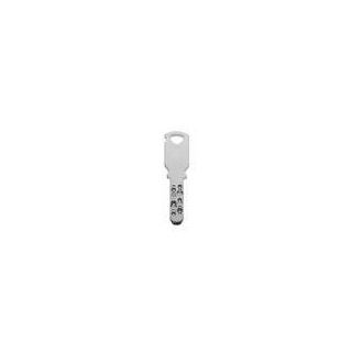 Schlüsselrohling zu Farbkappenschlüssel KURZ Trapez 4000S Frontprofil Mitte Stufe 1808 Serie