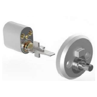 Adapter für skandinavischen Ovalzylinder  für tedee smartlock silber