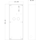 GOLIATH Hybrid IP & 2-Draht Video Türsprechanlage | 3-Fach Unterputzgehäuse | Aluminium