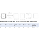 GOLIATH 19" Wandgehäuse | 6HE | 540x550mm | Serverschrank | Grau | Vormontiert